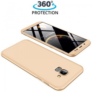 360 apsauga-dėklas auksinis (GALAXY J6 2018)
